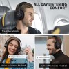 KVIDIO [Updated Bluetooth Headphones Over Ear, 65 Hours Playtime Wireless