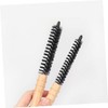 FOMIYES 6pcs Wooden Handle Static Hair Brush Comb Roller Brush