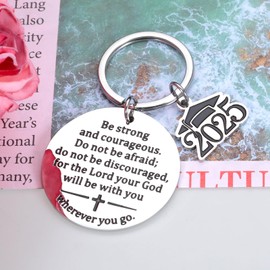 Senior 2025 Gifts, Class of 2025 Graduation Gifts for Boys Girls, Christian Graduation Gifts for Her Him, 2025 Graduation Gifts for Senior High School College Student,Graduation Keychain for Women Men