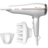 Cecotec Haartrockner Serie BAMBA IONICARE AURA mit starker Leistung, Wechselstrommotor, echtem Ion und hohem Durchfluss (1,8 m, Weiss)