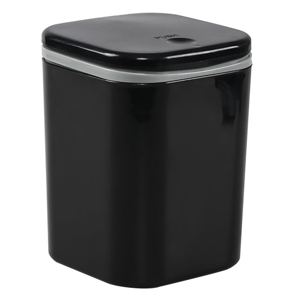 Guankan 2 L Mini Plastic Desktop Garbage Can, Push Button