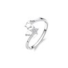 Hinvan 925 Sterling Silver Ring Stars Ring Open Silver Rings