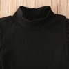 LXXIASHI Toddler Baby Girls Long Sleeve Knitted Turtleneck Pullovers +