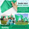 10m Colour Bunting Flags 20 Pennants Party Decorations Plastic Triangle