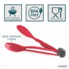 Colapz Red 7-in-1 Travel Cutlery Set - Camping Cutlery Set