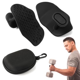 Pair of Grip Pads Strength Training, Non-Slip Weightlifting Handles, Maximum Grip Gym Grips for Weightlifting, Weight Lifting Handles, Portable Training Gloves for Strength Training, Fitness, Cross