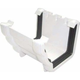 FLOPLAST Union Bracket RUN1 for 110mm Niagara Ogee System (White)
