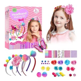 Kit De Diadema Para Niñas Set De Accesorios Para El Pelo Diy