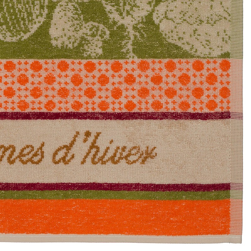 Coucke Toalla cuadrada de algodón francés, legumbres d'hiver (verduras de