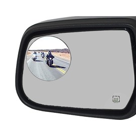 Newest Upgrade Blind Spot Mirror, Ampper 3" Aluminum Frame Round HD Glass Convex Wide Angle Rear View Mirror For All Universal Vehicles Car Suv Truck