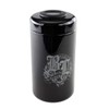 Black Leaf Purple Glass Jar with Thermo-Hygrometer, Perfect Climate for