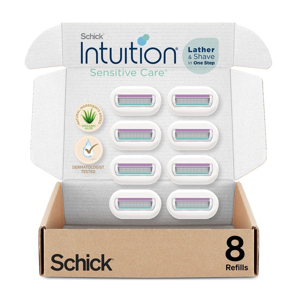 INTUITION Schick Intuition Refill, Razor Blades with Organic Aloe for