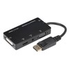 4‑in‑1 Adapter Cable Displayport to HDMI/VGA/DVI/Audio Converter Multifunction