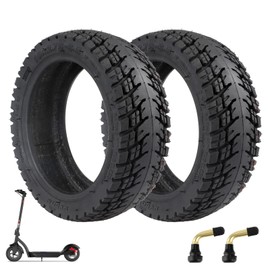 ulip Pack of 2 10 x 2.75-6.5 Offroad Tubeless Scooter Tyres with Valve Tyre Replacement for Speedway5 Dualtron 3 Hover-1 Alpha Gotrax G4 Scooter