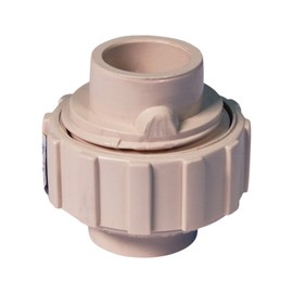 Midline Valve CPVC Union Coupling Pipe Fitting 3/4'' Solvent Connections Bone Color Plastic (577T34)