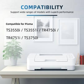 Neiber PG-575XL Black Remanufactured Printer Cartridges Compatible with Canon 575 XL, PG-575 Black Compatible with Canon PIXMA TS3550i TS3551i TS3750i TR4750i TR4751i Printers (Pack of 1)