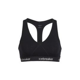 Icebreaker Women's Sprite Racerback Body Fit Bra - Black/Black, X-Small