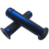 MotorToGo 7/8" CNC Aluminum Blue Handlebar Gel Grips with End