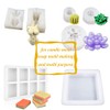 Kit de fabricación de moldes de silicona líquida de goma de silicona de platino de 15 A, silicona translúcida para fundición de moldes de resina, moldes de silicona (7 onzas)