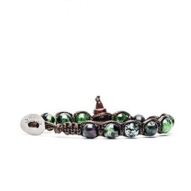 TAMASHII Zoisite Tibetan Zoisite Ruby Cotton Bracelet, Cotton, zoisite
