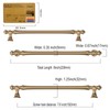 Amerdeco 10 Pack Bronze Cabinet Pulls - 7.5 Inch(192mm) Hole