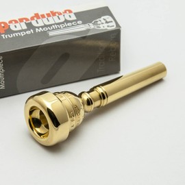 Parduba 24K Gold Double Cup Trumpet Mouthpiece, 4.5 Harry James
