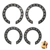 CHENNAN 4pcs Guitar Soundhole Sticker Soundhole Rosette Purfling Wood Sound
