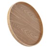 Round Shape Solid Wood Tea Coffee Snack Food Meals Serving