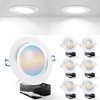 Sunco 6 Pack Adjustable Recessed Lighting LED, Gimbal Lights 6