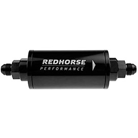 Redhorse Performance 4651-06-2 Line Race Fuel Filter (Black), 1 Pack