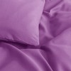 MOONLIGHT20015 Single Duvet Cover Purple Solid Soft Single Bedding Duvet