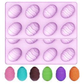 8 Cavity Easter Egg Silicone Mold (2Pack)