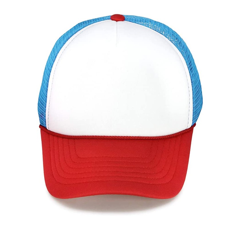 MR.R Sublimation Blank Polyester Mesh Cap Mesh Hat Two Tone