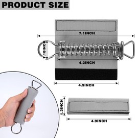 WBCBEC 12PCS Pool Cover Spring Sleeves, Winter Pool Cover Spring Covers Reusable Pool Safety Cover Springs Protective Sleeves for Swimming Pool Spring, Springs Not Included (Grey)