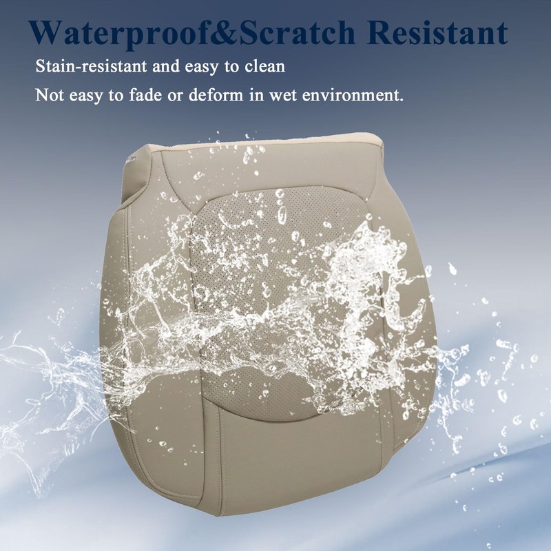 NLQR Front Driver Side Bottom Replacement Seat Cover Tan 392