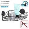 WENKO Vacuum-Loc Bari Corner Shelf, Wall Shelf in Loft Style,