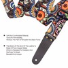 Nefelibata Guitar Strap, Nylon Print Flowers Guitar Straps with Head