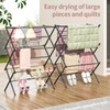 APEXCHASER Clothes Drying Rack, 3-Tier Laundry Drying Rack for Clothes,