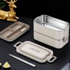 2 Tier Stackable Bento Box 304 Stainless Steel Insulated Lunch