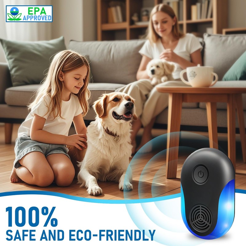 2025 Upgraded Version Ultrasonic Repeller 6 Pack, Indoor Ultrasonic and