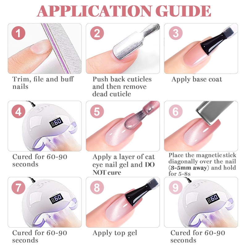 Light Pink to Rosy Pink Thermal Color Change Cat Eye