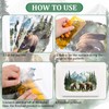 WANDIC 6PCS Rub On Transfer Stickers, Forest Ursus arctos Transfer