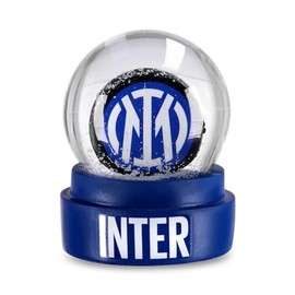 Inter - Inter Logo Snow Globe, Christmas Boule de Neige with Snowfall, Snow Globe, Fans
