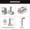 RED WOLF Thread 3/8"-16 T-Slot Nut Button Socket Cap Screw