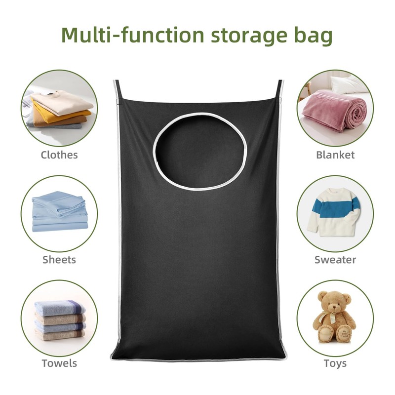 KEEPJOY XL 2-Pack Door Hanging Laundry Hamper, Size 36.5X22.5 Inch