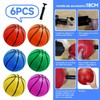 CHENGBAO Juego de 6 Piezas Mini Baloncesto，18CM Baloncesto para Niños