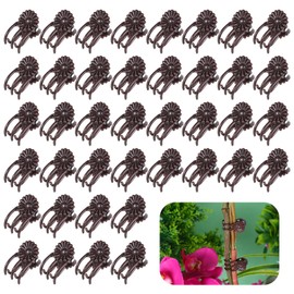 Tyqour 40Pcs Orchid Clips for Plants Support, Plant Clips for Climbing Plants, Plant Climbing Vine Wall Clips, Plant Clips for Support, Plant Climbing Support for Orchids Vine Clip Support