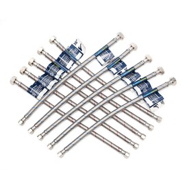 [10-Pack] PLUMBINGMASTER Faucet Hose,Faucet Supply Lines (3/8" Comp x 1/2" FIP), Certified Safe Supply Lines for Bathroom Faucet (36 inch)