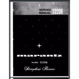 Marantz Model 2220B Stereophonic Receiver Service Manual 30 pages comb bound