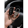 Universal Car Keyrings 2PACK – Detachable Leather Key Fob Holder